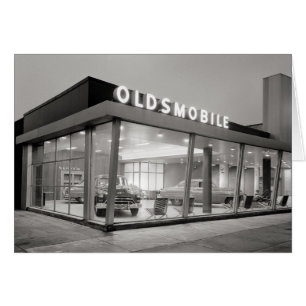 Mitte- des JahrhundertsAutoDealership, 1950.