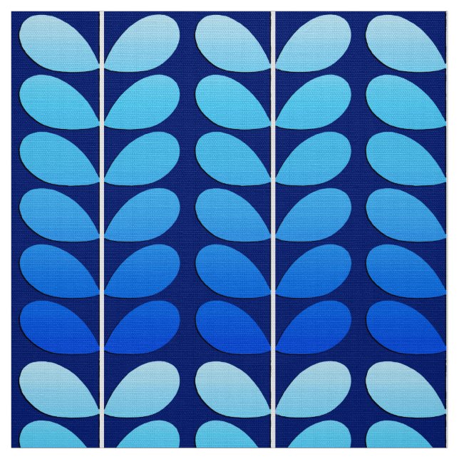 Mitte- des Jahrhundertsdänisches Blätter-, Stoff (Muster)