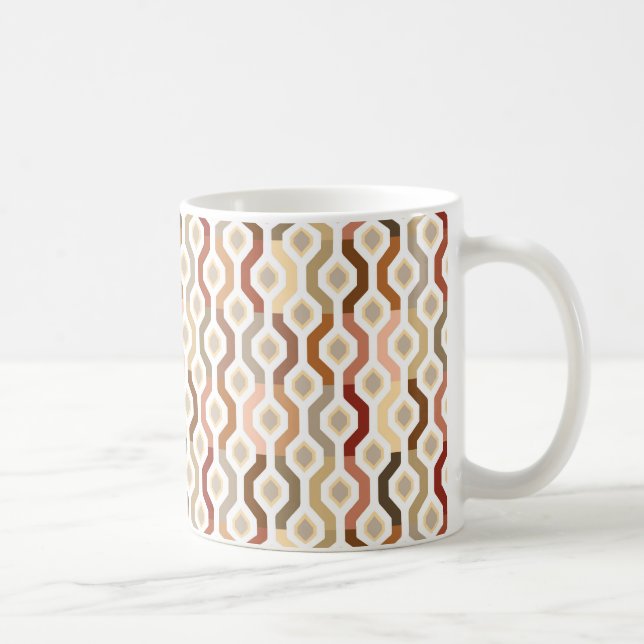 Mitte- des JahrhundertsMod-geometrisches Kaffeetasse (Rechts)
