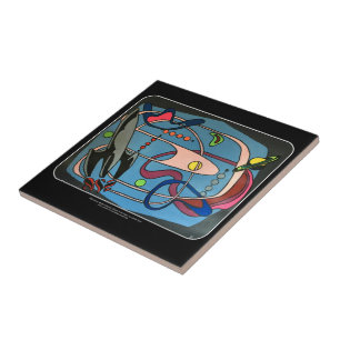 Mitte- des JahrhundertsMod-Raum ist die Fliese