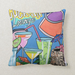 Mitte- des JahrhundertsMod tropische Tiki Kissen