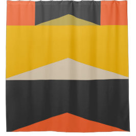 Mitte- des Jahrhundertsmoderne abstrakte Duschvorhang