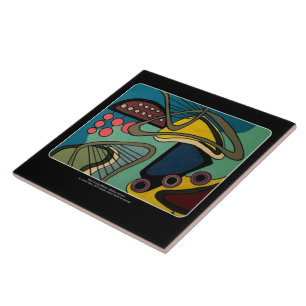 "Mitte des Jahrhundertsmoderne abstrakte Wasser" Fliese