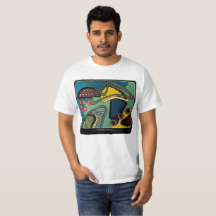 "Mitte des Jahrhundertsmoderne abstrakte Wasser" T-Shirt