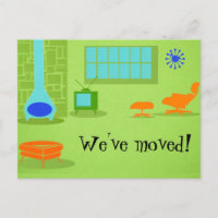 Mitte- des Jahrhundertsmoderne Adressenänderung