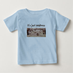 Mitte- des Jahrhundertsmoderne Architektur Baby T-shirt