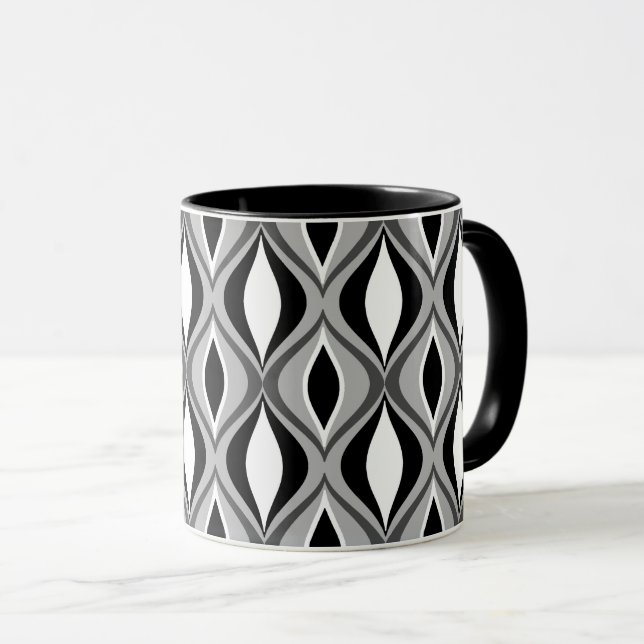 Mitte- des Jahrhundertsmoderne Diamanten, Tasse (VorderseiteRechts)