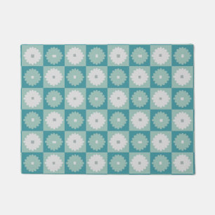 Mitte- des Jahrhundertsmoderne geometrische Fußmatte
