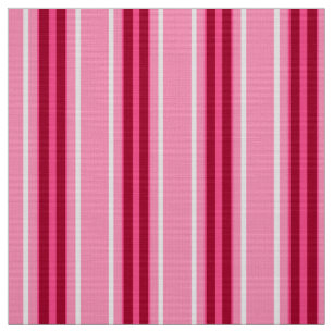 Mitte- des Jahrhundertsmoderne Streifen, Rosa und Stoff