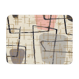 Mitte- des Jahrhundertsmoderner abstrakter Magnet