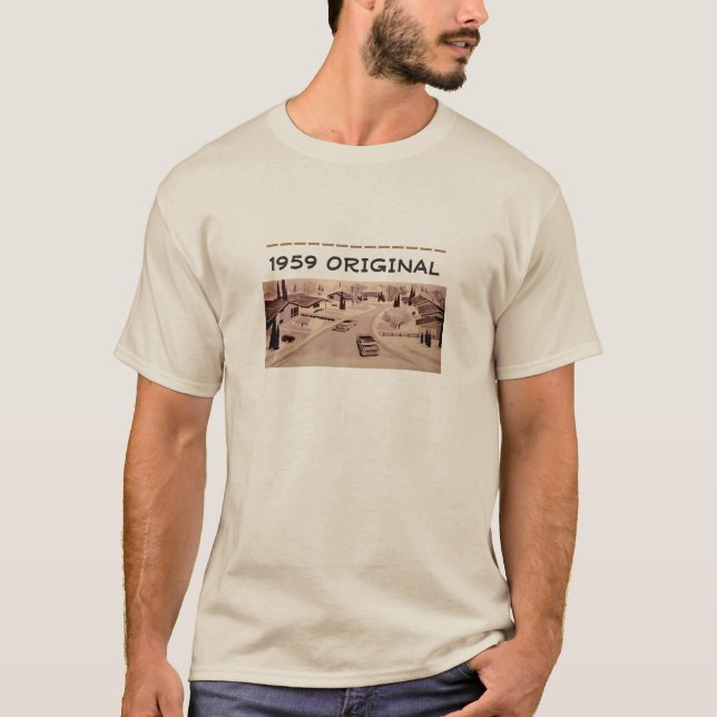 Mitte- des Jahrhundertsmoderner authentischer T-Shirt (Vorderseite)