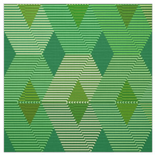 Mitte- des Jahrhundertsmoderner Diamant-Druck, Stoff