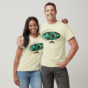 Mitte- des Jahrhundertsmoderner Kugel-Kunst-T - T-Shirt
