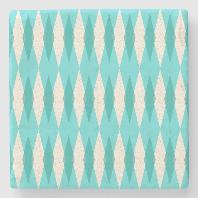 Mitte- des Jahrhundertsmoderner Steinuntersetzer (Vorderseite)