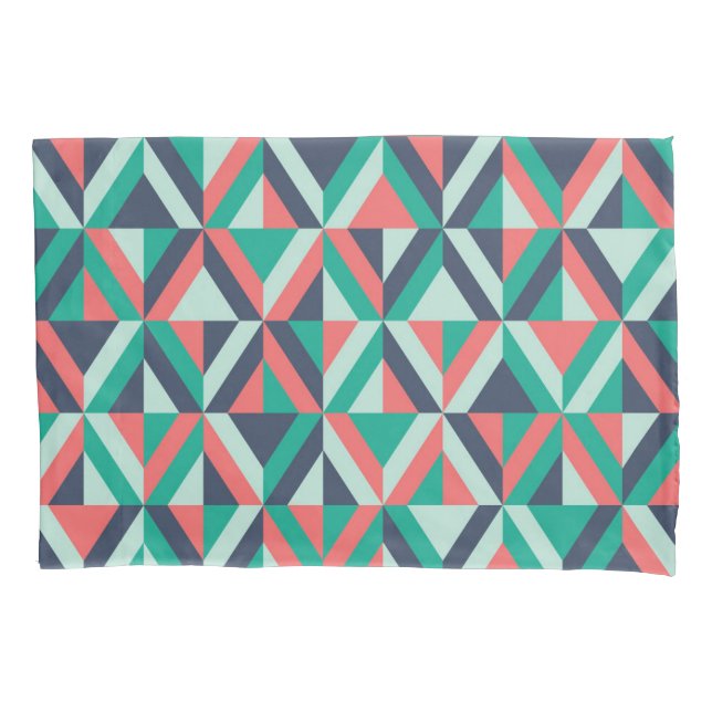 Mitte- des Jahrhundertsmodernes geometrisches Kissenbezug (Vorderseite-Links)