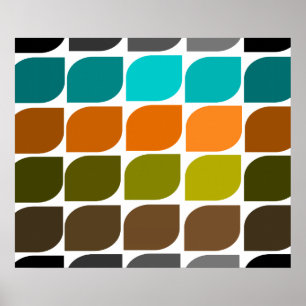 Mitte- des Jahrhundertsmodernes inspiriertes Poster