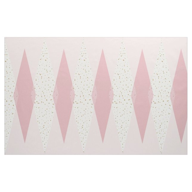 Mitte- des Jahrhundertsmodernes rosa Stoff (Yard (91,4 cm))