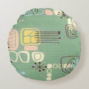 Mitte- des Jahrhundertsmodernes Rundes Kissen