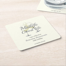 Mitte des Lebens Gutes Leben Elegantes Weinglas 50