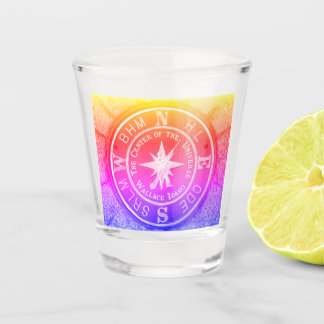 Mitte des Universums in Wallace Idaho V2 Schnapsglas