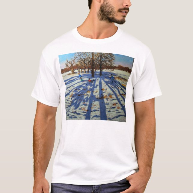 Mitte des Winters Calke Abtei Derbyshire T-Shirt (Vorderseite)