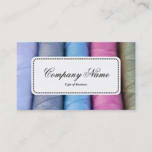 Mitte-Etikett v5 - Rollen aus Baumwolle Visitenkarte