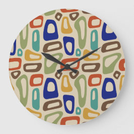 Mitte Jahrhundert Große Wanduhr