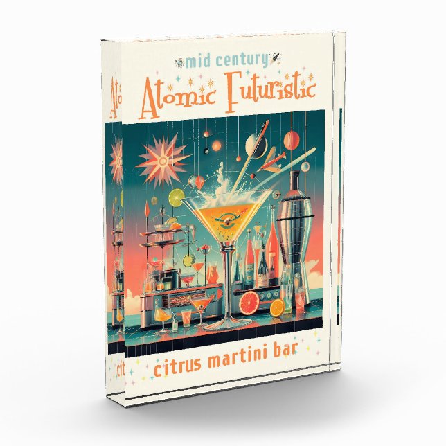 Mitte Jahrhunderts Atomusiontic Citrus Martini Bar Fotoblock (Links)