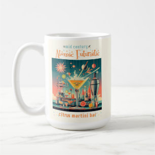 Mitte Jahrhunderts Atomusiontic Citrus Martini Bar Kaffeetasse
