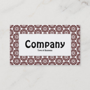 Mitte - Sternrad - Braun Visitenkarte