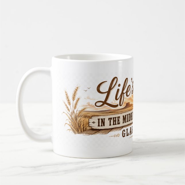Mitte von Nirgendwo Glasgow Montana Kaffeetasse (Links)