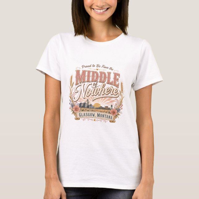 Mitte von Nirgendwo Glasgow Montana T-Shirt (Vorderseite)