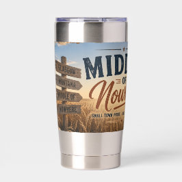 Mitte von Nirgendwo Glasgow Montana Thermobecher