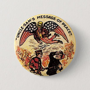 Mitteilung des Friedens - Knopf Button