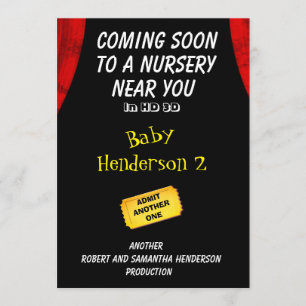 Mitteilung des Spaß-Film-Thema-Baby-2 - Ankündigung