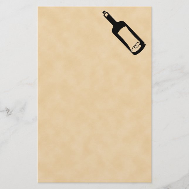 Mitteilung in einer Flasche Briefpapier (Vorderseite)