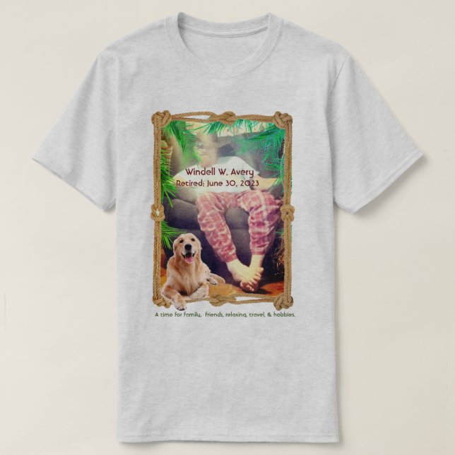 Mitteilung über Arbeit/Spaß T-Shirt (Design vorne)