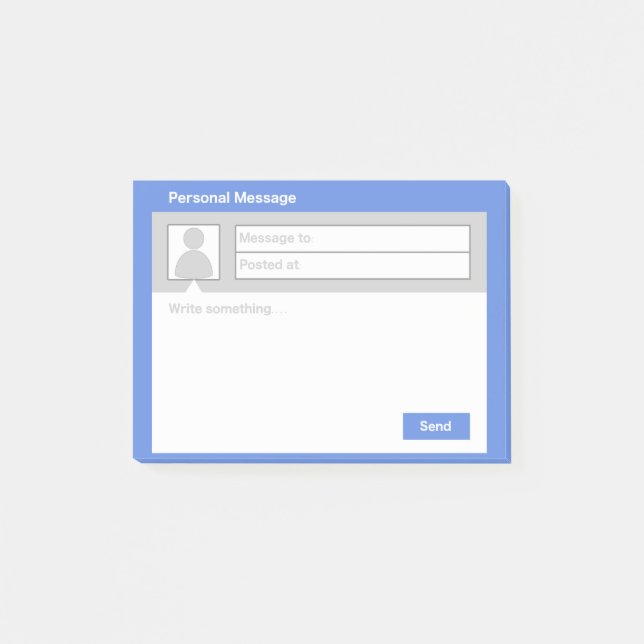 Mitteilungs-Kasten-Post-Itanmerkungen Post-it Klebezettel (Vorderseite)