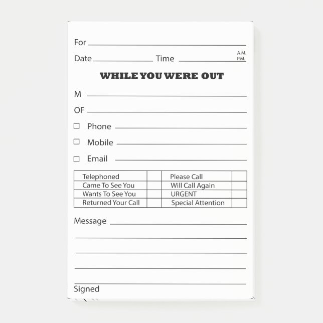 Mitteilungs-Posten ist es Post-it Klebezettel (Vorderseite)