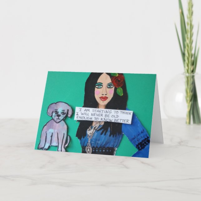 MITTEILUNGSKARTE. IM BEGINN ZU DENKEN KARTE (Vorderseite)