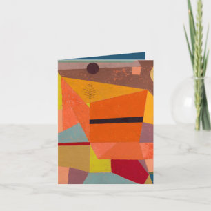 MITTEILUNGSKARTE: PAUL KLEE : SCHÖNE BERGLANDSCHAF