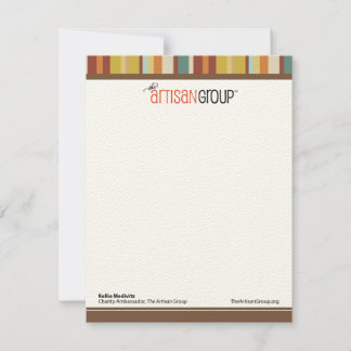 Mitteilungskarten der Artisan Group (Kellie)