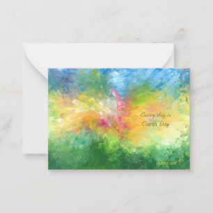 Mitteilungskarten des Earth Day