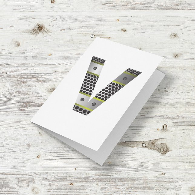 Mitteilungskarten für Metallbuchstaben V (Von Creator hochgeladen)