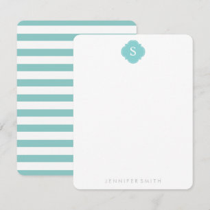 Mitteilungskarten für Mini-Monogramm und Streifen