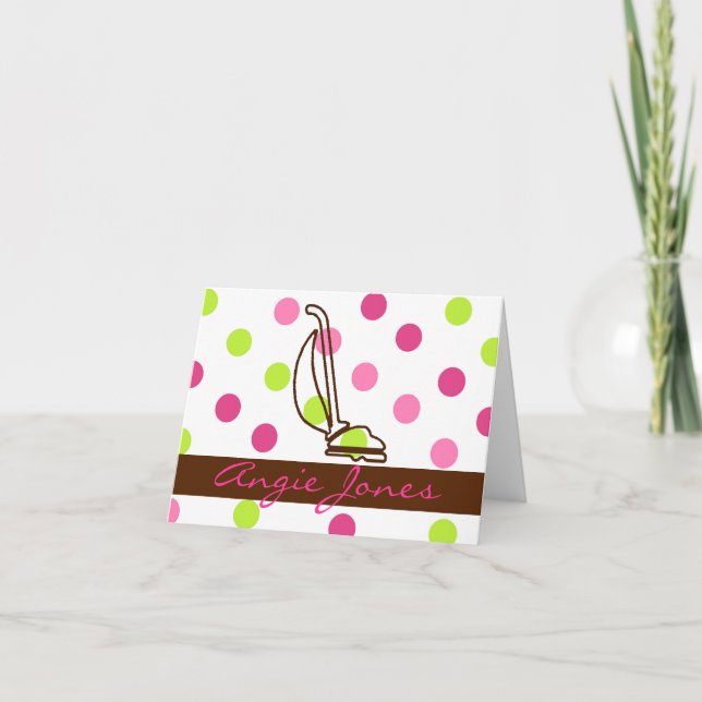 Mitteilungskarten für Reinigungsdienste (Vorderseite)