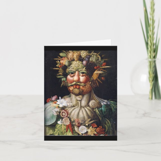 Mitteilungskarten Giuseppe Arcimboldo Vertumnus (Vorderseite)