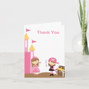 Mitteilungskarten Princess und Pink Pirate