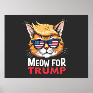 Mittel für die Wahl von Trump Cat Kitten Poster