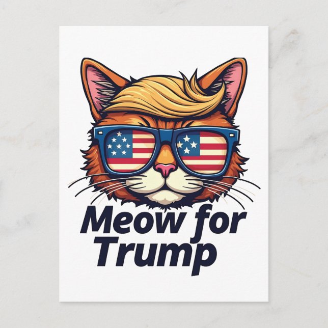 Mittel für Trump, um die Katzen wieder sicher zu m Postkarte (Vorderseite)
